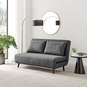Sofa giường gấp, thường vận hành bằng cách ngả phần tựa lưng của sofa xuống để tạo thành một mặt phẳng ngủ