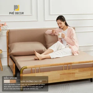 Mẫu sofa giường đa năng TP.HCM Fremont SFG149 được xem là giải pháp hoàn hảo, giúp gia chủ có thêm một "chiếc tủ" ẩn