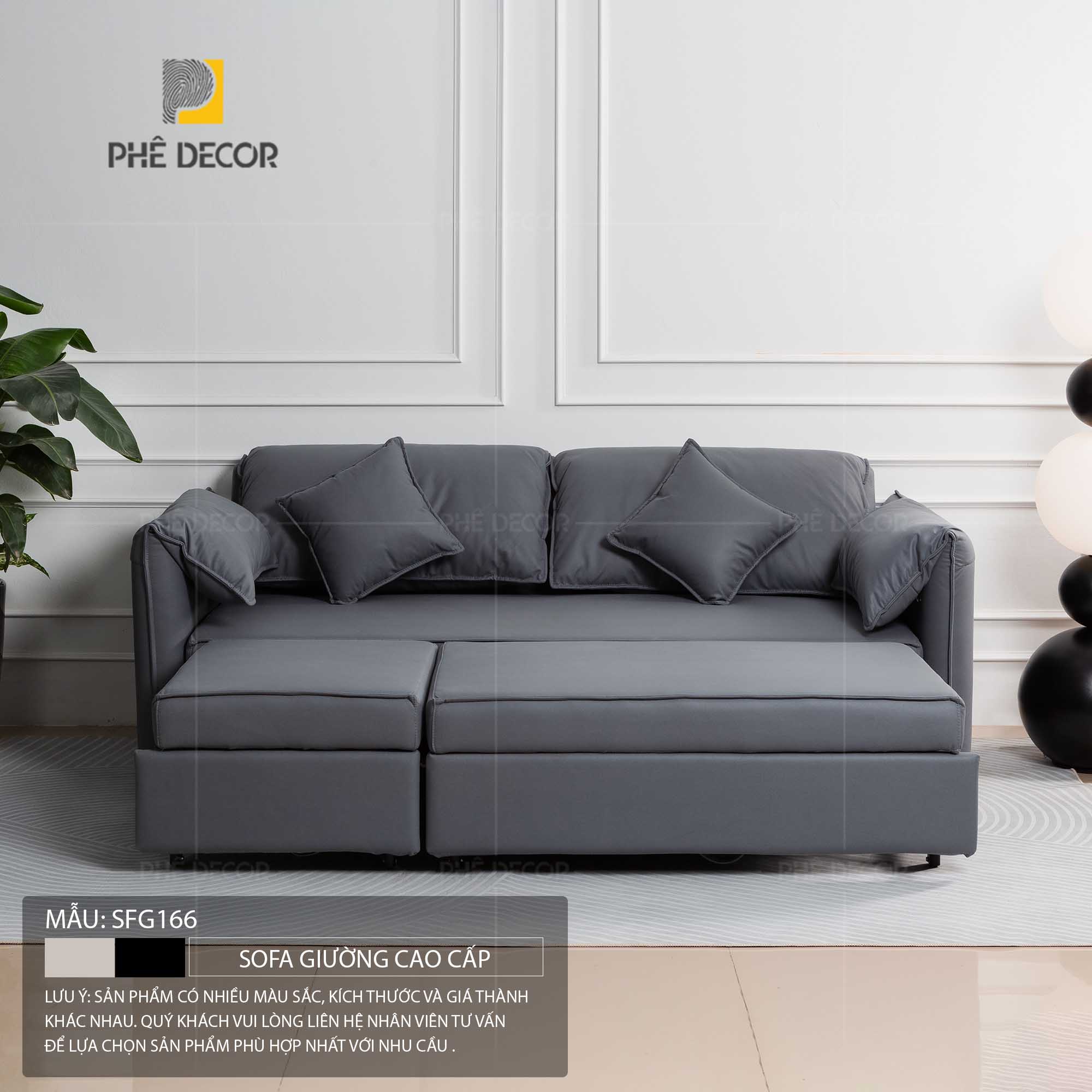 Sofa Giường Vải Công Nghệ SFG166