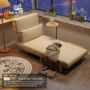 Sofa giường 1m2 là dòng sofa đơn thông minh có chiều dài từ 1.2m - 1.5m, với khả năng chuyển đổi linh hoạt từ một chiếc ghế cá nhân thành một chiếc giường ngủ tiện lợi