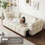 Nếu nhà có trẻ nhỏ hoặc thú cưng, hãy ưu tiên các loại vải công nghệ dễ vệ sinh, chống thấm, chống cào xước