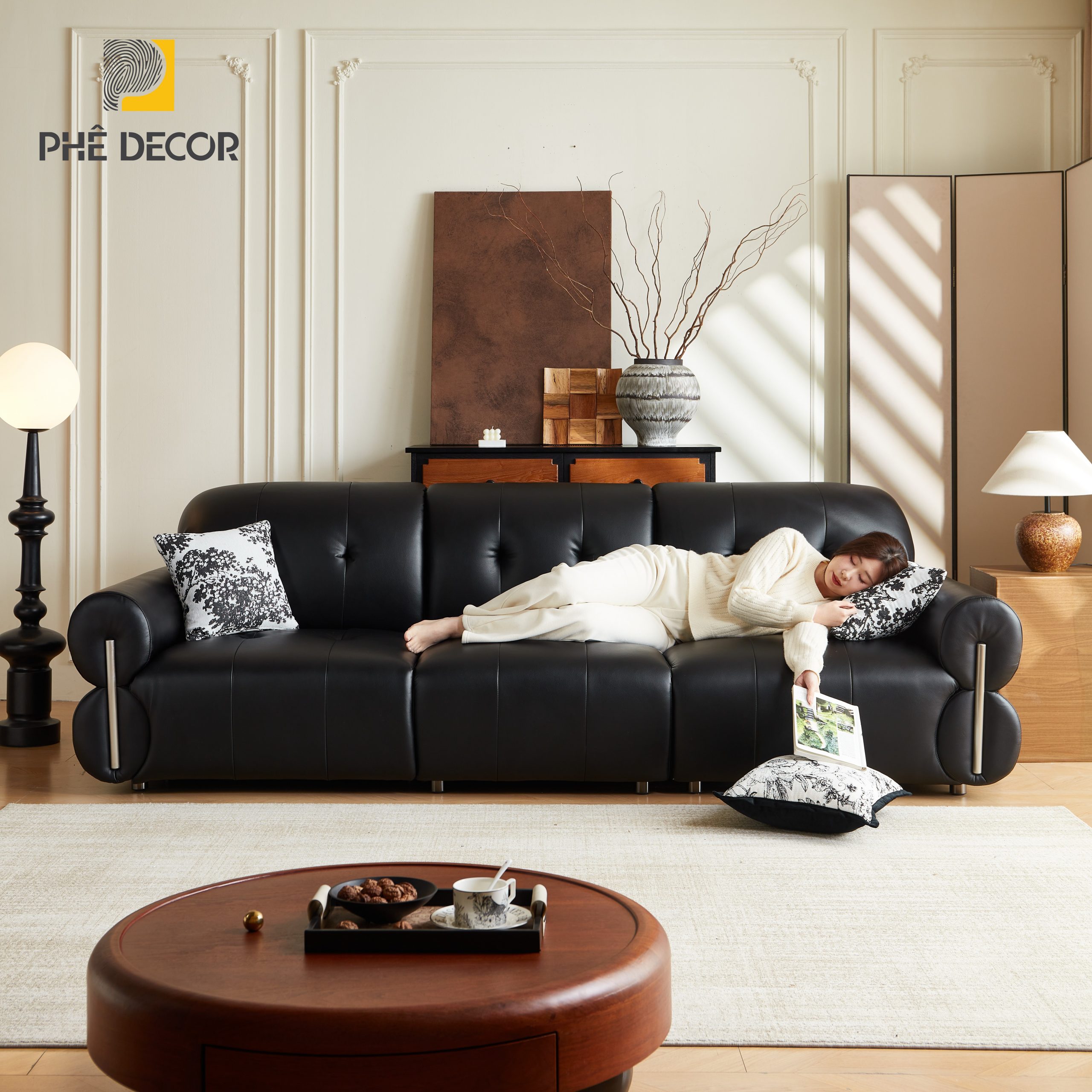 Bố trí Sofa giường chỉnh điện hợp Phong thủy phòng khách